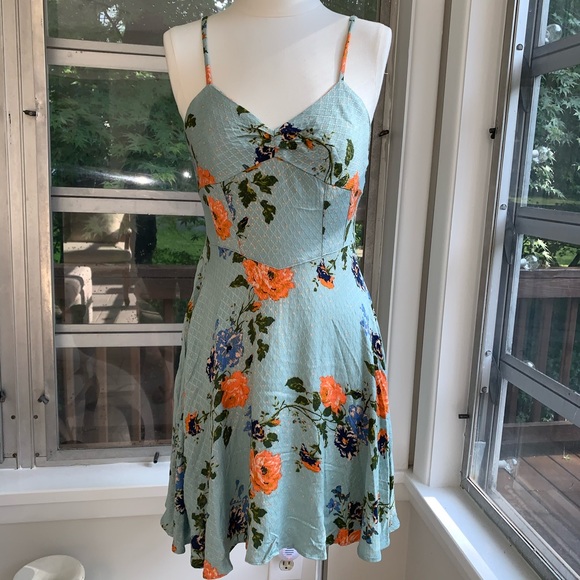 Free People Floral Mini Dress - Picture 11 of 15